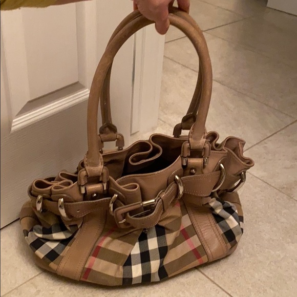 Burberry top handle purse - Picture 2 of 6